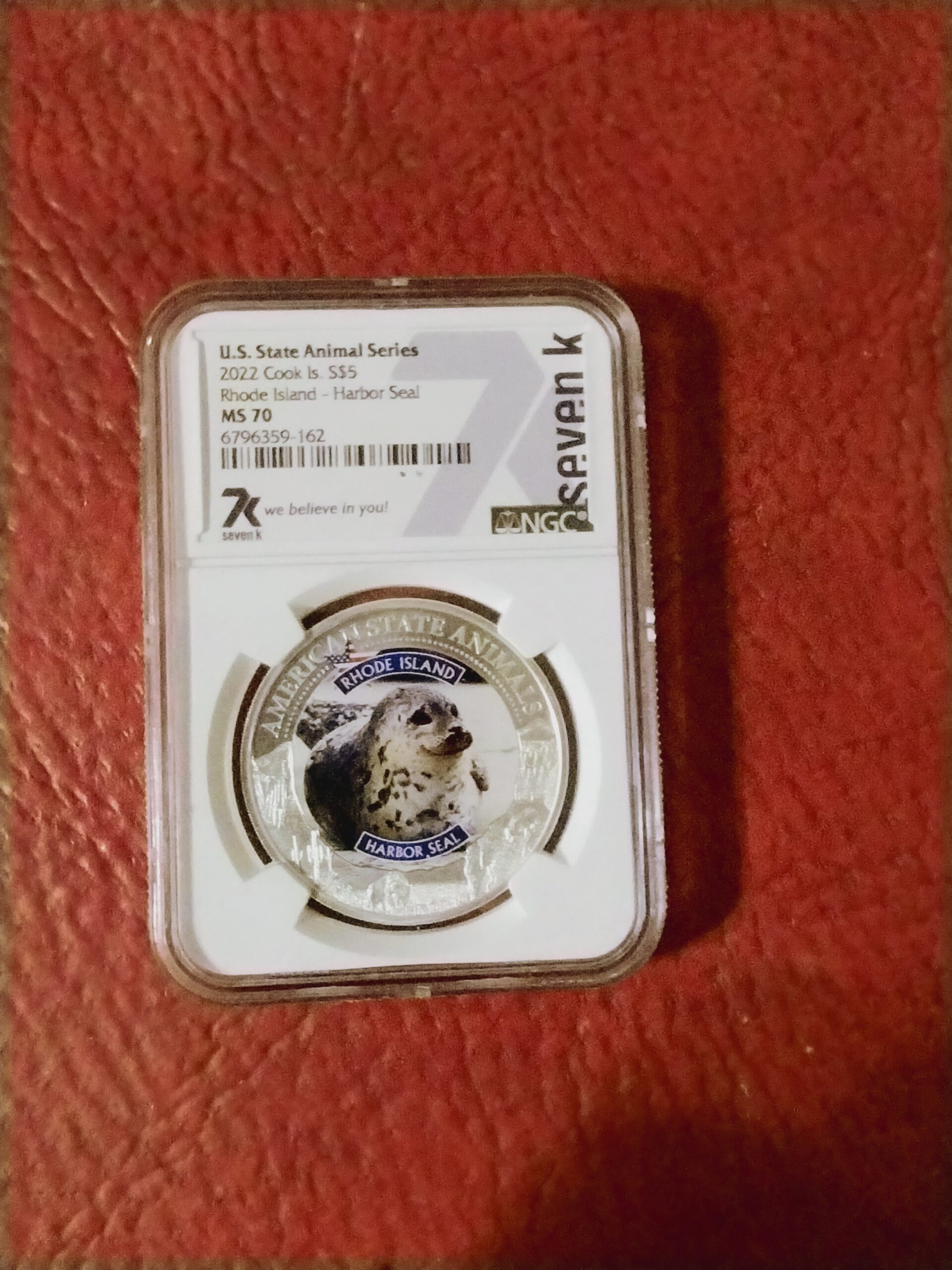 MS 70 silver coin animal series